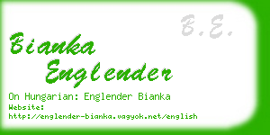 bianka englender business card